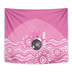 Custom Bowls Australia Breast Cancer Tapestry Pink Ribbon Kangaroo Aboriginal Art - Aussie Hoodie