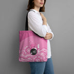 Custom Bowls Australia Breast Cancer Tote Bag Pink Ribbon Kangaroo Aboriginal Art - Aussie Hoodie