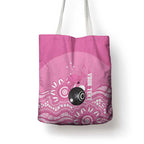 Custom Bowls Australia Breast Cancer Tote Bag Pink Ribbon Kangaroo Aboriginal Art - Aussie Hoodie