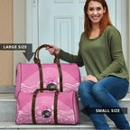 Custom Bowls Australia Breast Cancer Travel Bag Pink Ribbon Kangaroo Aboriginal Art - Aussie Hoodie