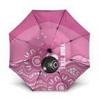 Custom Bowls Australia Breast Cancer Umbrella Pink Ribbon Kangaroo Aboriginal Art - Aussie Hoodie