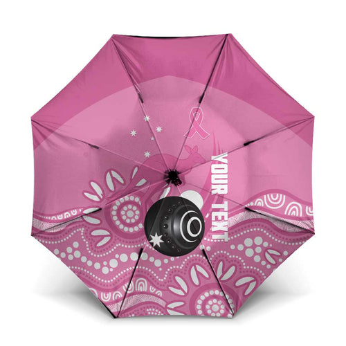 Custom Bowls Australia Breast Cancer Umbrella Pink Ribbon Kangaroo Aboriginal Art - Aussie Hoodie