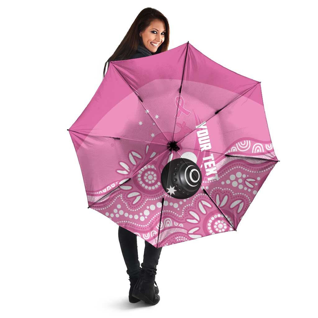 Custom Bowls Australia Breast Cancer Umbrella Pink Ribbon Kangaroo Aboriginal Art - Aussie Hoodie
