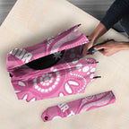 Custom Bowls Australia Breast Cancer Umbrella Pink Ribbon Kangaroo Aboriginal Art - Aussie Hoodie