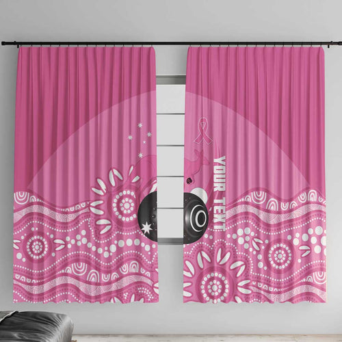 Custom Bowls Australia Breast Cancer Window Curtain Pink Ribbon Kangaroo Aboriginal Art - Aussie Hoodie