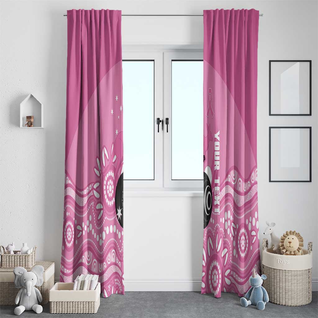 Custom Bowls Australia Breast Cancer Window Curtain Pink Ribbon Kangaroo Aboriginal Art - Aussie Hoodie