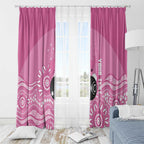 Custom Bowls Australia Breast Cancer Window Curtain Pink Ribbon Kangaroo Aboriginal Art - Aussie Hoodie