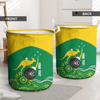 Custom Bowls Australia Laundry Basket Aussie Kangaroo Aboriginal Art - Aussie Hoodie