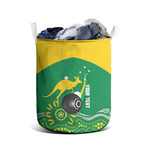 Custom Bowls Australia Laundry Basket Aussie Kangaroo Aboriginal Art - Aussie Hoodie