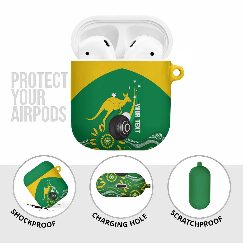 Custom Bowls Australia AirPods Case Aussie Kangaroo Aboriginal Art - Aussie Hoodie