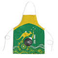 Custom Bowls Australia Apron Aussie Kangaroo Aboriginal Art - Aussie Hoodie
