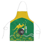 Custom Bowls Australia Apron Aussie Kangaroo Aboriginal Art - Aussie Hoodie