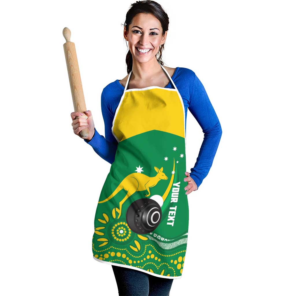 Custom Bowls Australia Apron Aussie Kangaroo Aboriginal Art - Aussie Hoodie