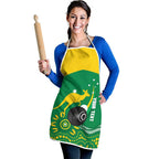 Custom Bowls Australia Apron Aussie Kangaroo Aboriginal Art - Aussie Hoodie