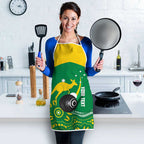 Custom Bowls Australia Apron Aussie Kangaroo Aboriginal Art - Aussie Hoodie