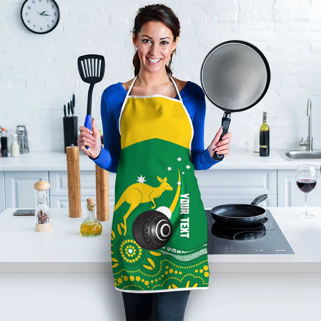 Custom Bowls Australia Apron Aussie Kangaroo Aboriginal Art - Aussie Hoodie