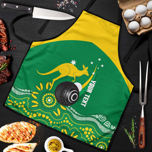 Custom Bowls Australia Apron Aussie Kangaroo Aboriginal Art - Aussie Hoodie