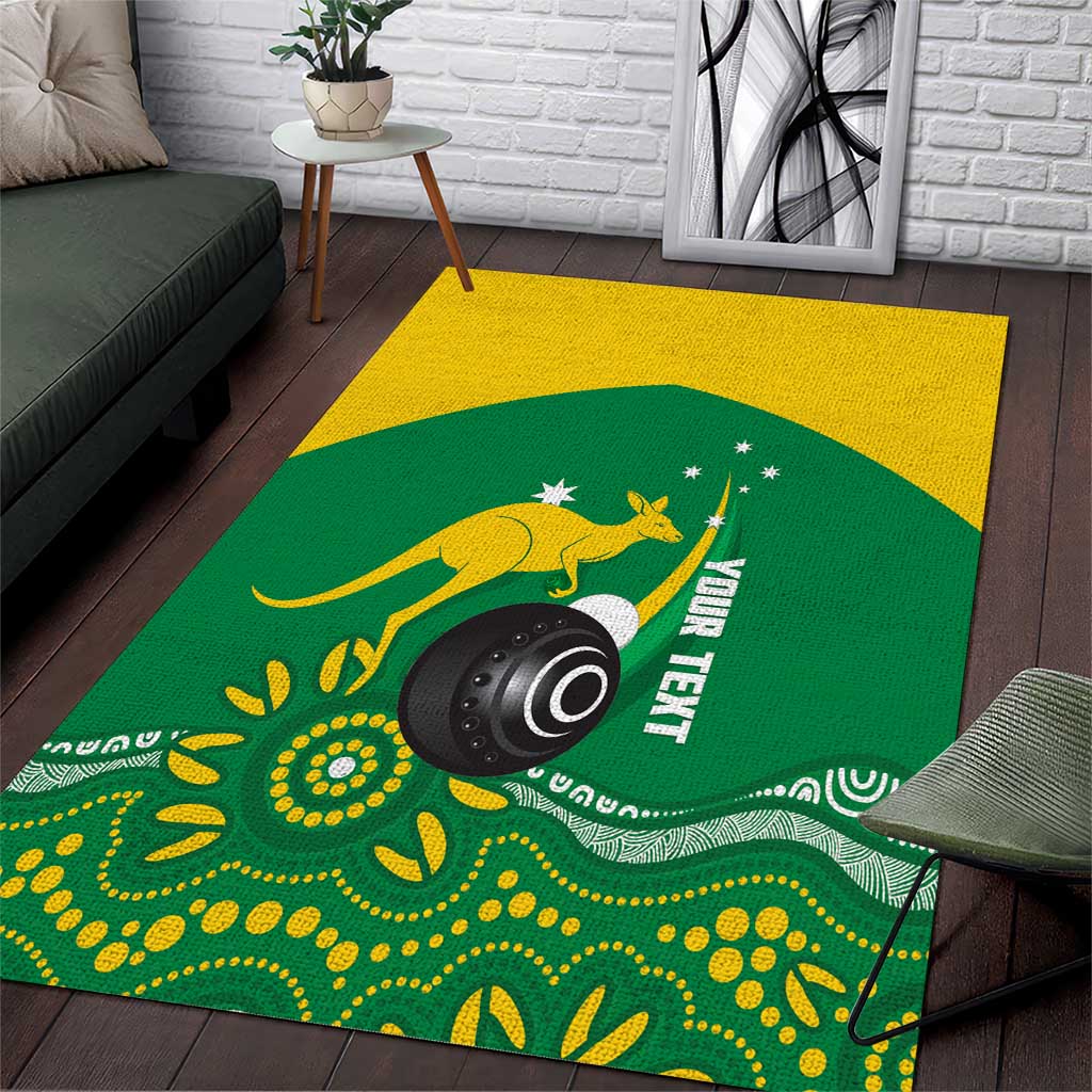 Custom Bowls Australia Area Rug Aussie Kangaroo Aboriginal Art - Aussie Hoodie