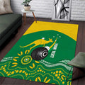 Custom Bowls Australia Area Rug Aussie Kangaroo Aboriginal Art - Aussie Hoodie