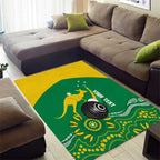 Custom Bowls Australia Area Rug Aussie Kangaroo Aboriginal Art - Aussie Hoodie