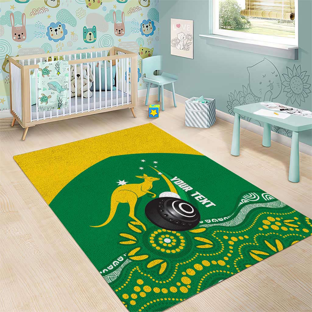 Custom Bowls Australia Area Rug Aussie Kangaroo Aboriginal Art - Aussie Hoodie