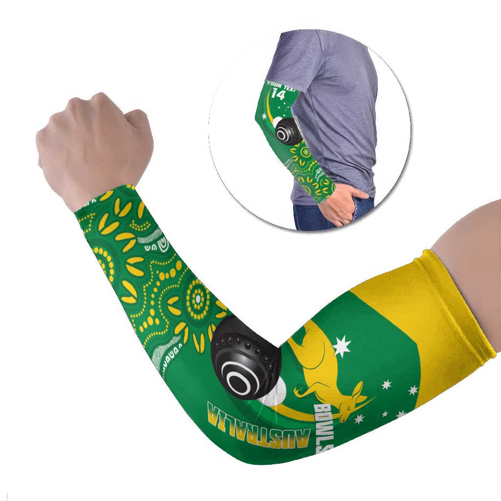Custom Bowls Australia Arm Sleeves Aussie Kangaroo Aboriginal Art - Aussie Hoodie
