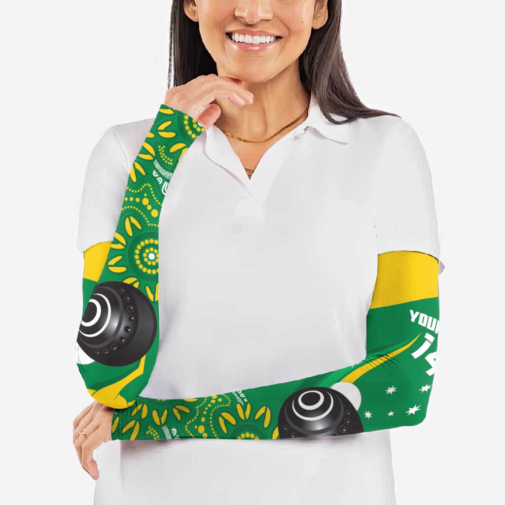 Custom Bowls Australia Arm Sleeves Aussie Kangaroo Aboriginal Art - Aussie Hoodie
