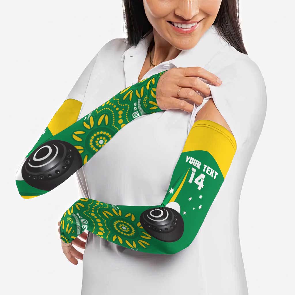 Custom Bowls Australia Arm Sleeves Aussie Kangaroo Aboriginal Art - Aussie Hoodie