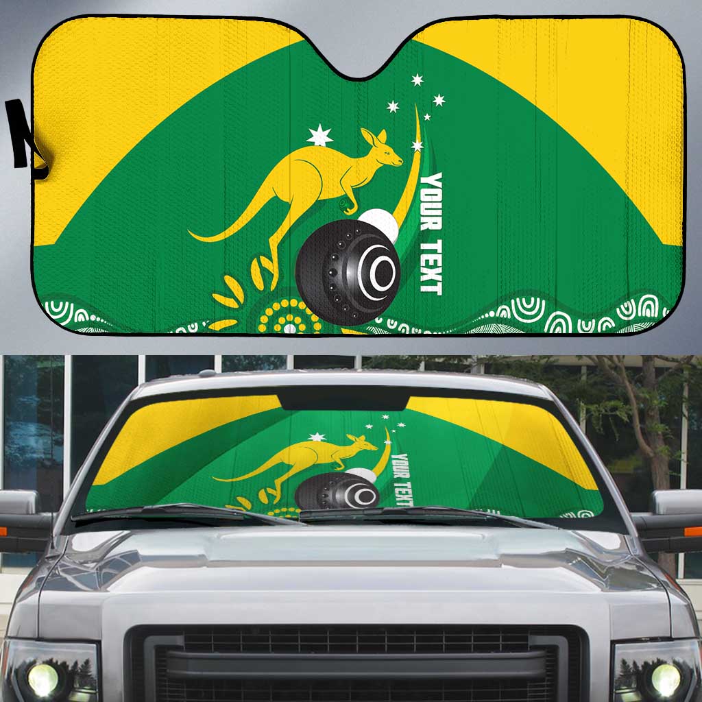 Custom Bowls Australia Auto Sun Shade Aussie Kangaroo Aboriginal Art - Aussie Hoodie