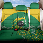 Custom Bowls Australia Back Car Seat Cover Aussie Kangaroo Aboriginal Art - Aussie Hoodie