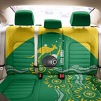 Custom Bowls Australia Back Car Seat Cover Aussie Kangaroo Aboriginal Art - Aussie Hoodie