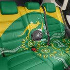 Custom Bowls Australia Back Car Seat Cover Aussie Kangaroo Aboriginal Art - Aussie Hoodie