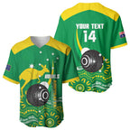Custom Bowls Australia Baseball Jersey Aussie Kangaroo Aboriginal Art - Aussie Hoodie
