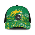 Bowls Australia Baseball Net Cap Aussie Kangaroo Aboriginal Art - Aussie Hoodie