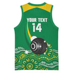 Custom Bowls Australia Basketball Jersey Aussie Kangaroo Aboriginal Art - Aussie Hoodie