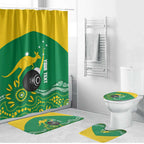 Custom Bowls Australia Bathroom Set Aussie Kangaroo Aboriginal Art - Aussie Hoodie
