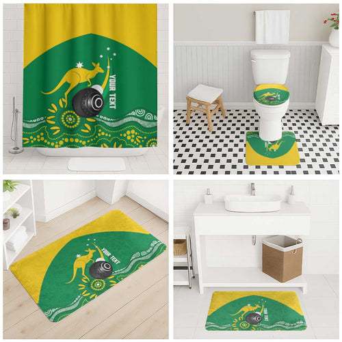Custom Bowls Australia Bathroom Set Aussie Kangaroo Aboriginal Art - Aussie Hoodie