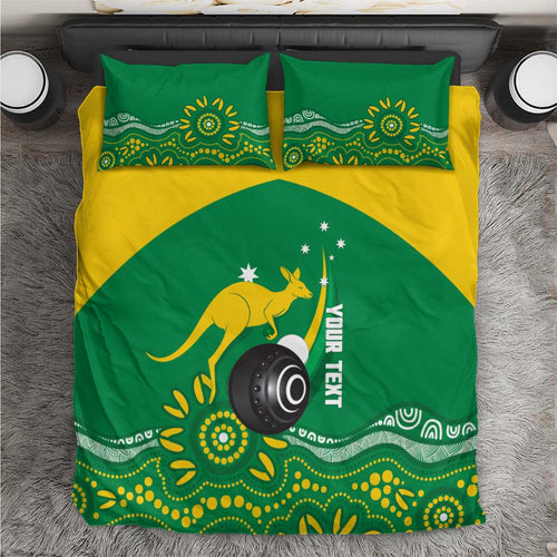 Custom Bowls Australia Bedding Set Aussie Kangaroo Aboriginal Art - Aussie Hoodie