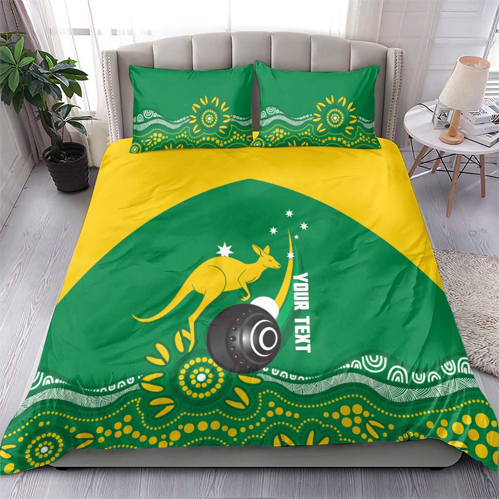 Custom Bowls Australia Bedding Set Aussie Kangaroo Aboriginal Art - Aussie Hoodie