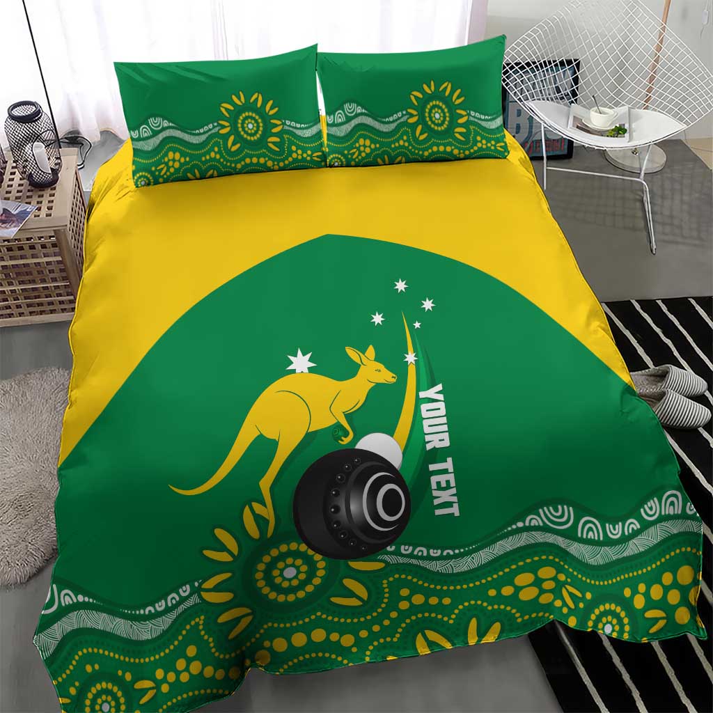 Custom Bowls Australia Bedding Set Aussie Kangaroo Aboriginal Art - Aussie Hoodie