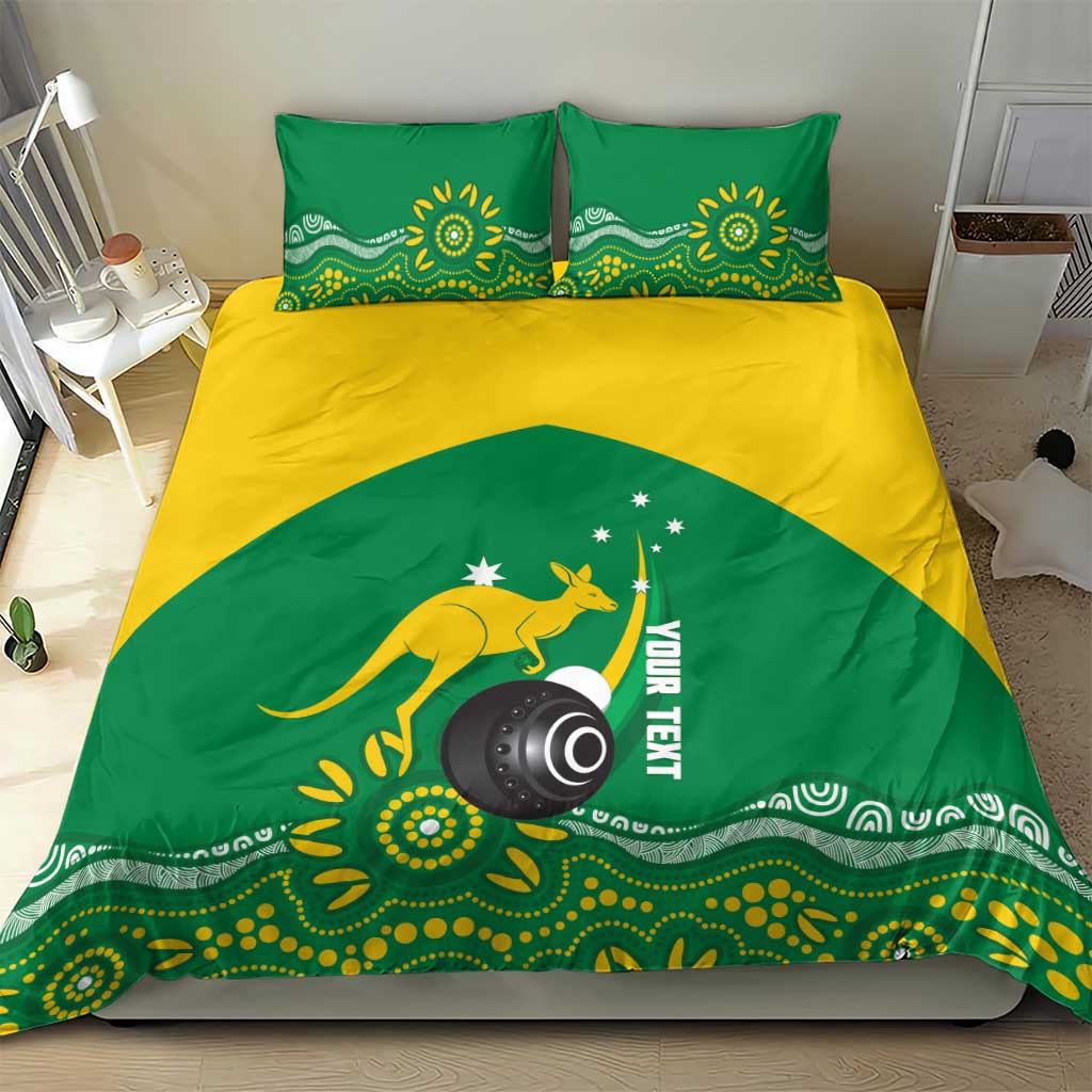 Custom Bowls Australia Bedding Set Aussie Kangaroo Aboriginal Art - Aussie Hoodie