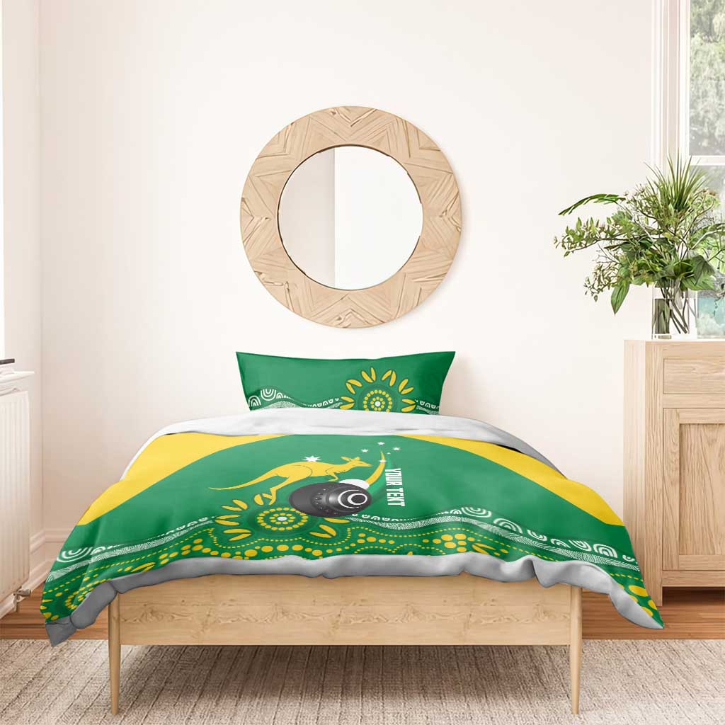 Custom Bowls Australia Bedding Set Aussie Kangaroo Aboriginal Art - Aussie Hoodie