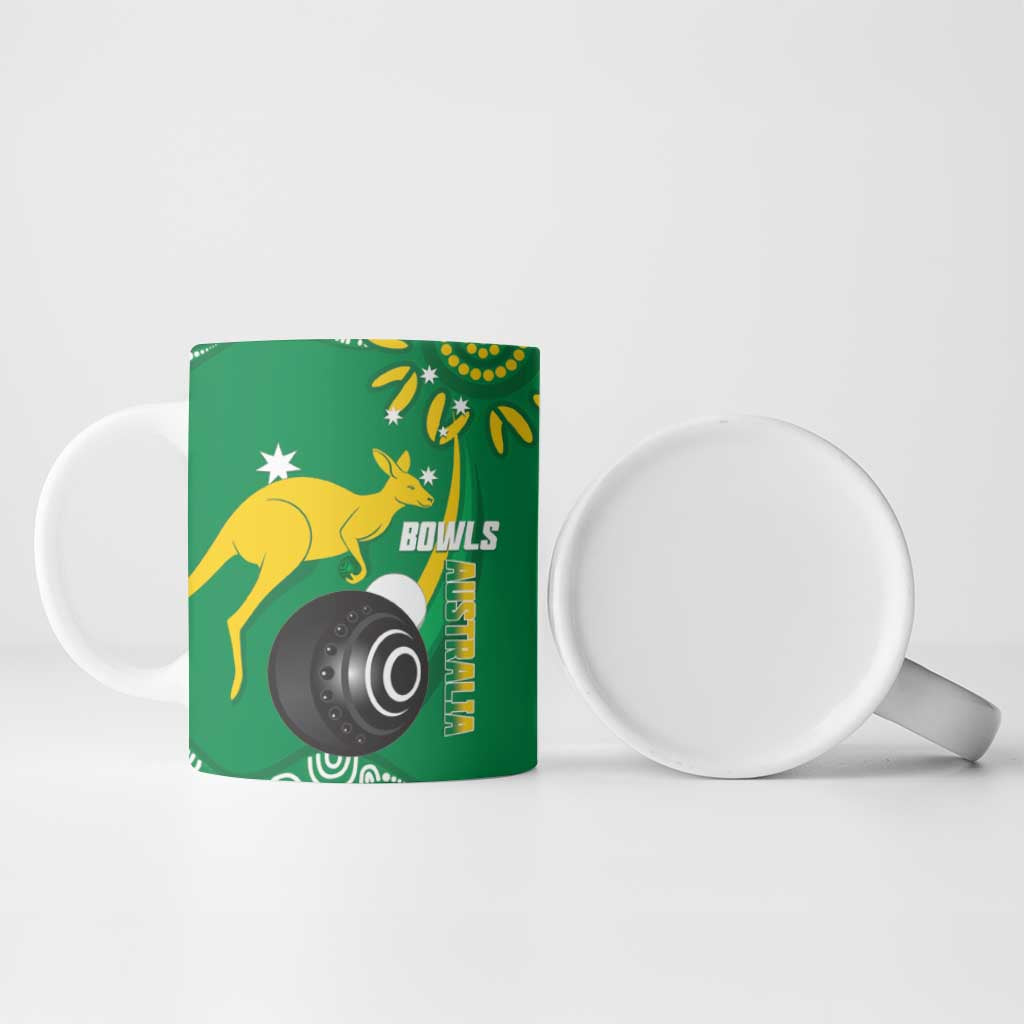 Custom Bowls Australia Ceramic Mug Aussie Kangaroo Aboriginal Art - Aussie Hoodie