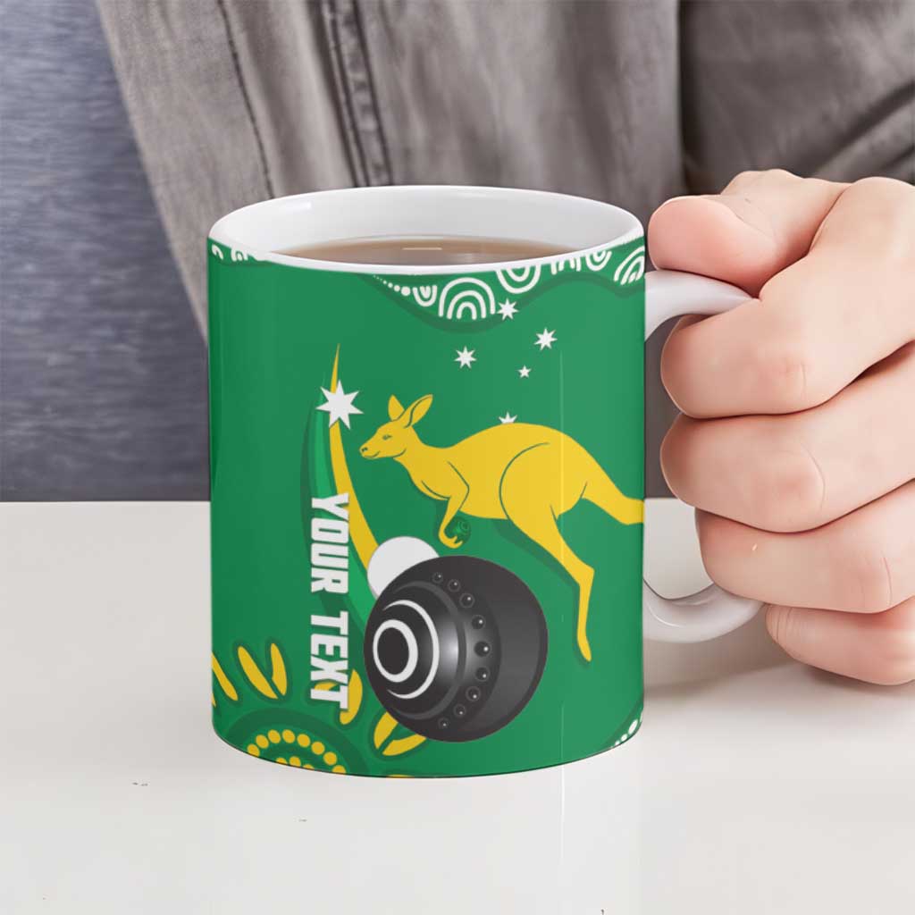 Custom Bowls Australia Ceramic Mug Aussie Kangaroo Aboriginal Art - Aussie Hoodie