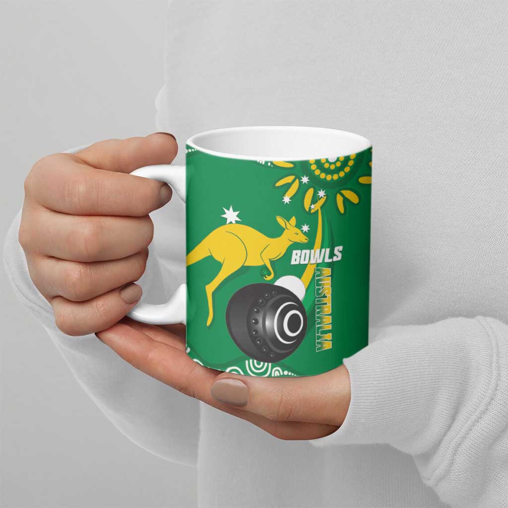 Custom Bowls Australia Ceramic Mug Aussie Kangaroo Aboriginal Art - Aussie Hoodie