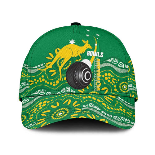 Bowls Australia Classic Cap Aussie Kangaroo Aboriginal Art - Aussie Hoodie