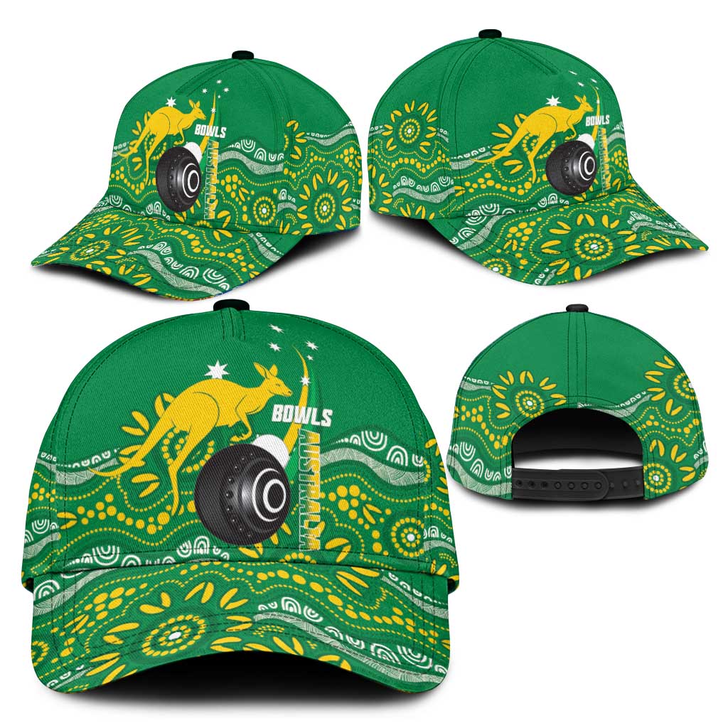 Bowls Australia Classic Cap Aussie Kangaroo Aboriginal Art - Aussie Hoodie