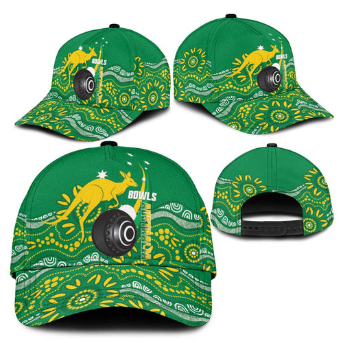 Bowls Australia Classic Cap Aussie Kangaroo Aboriginal Art - Aussie Hoodie