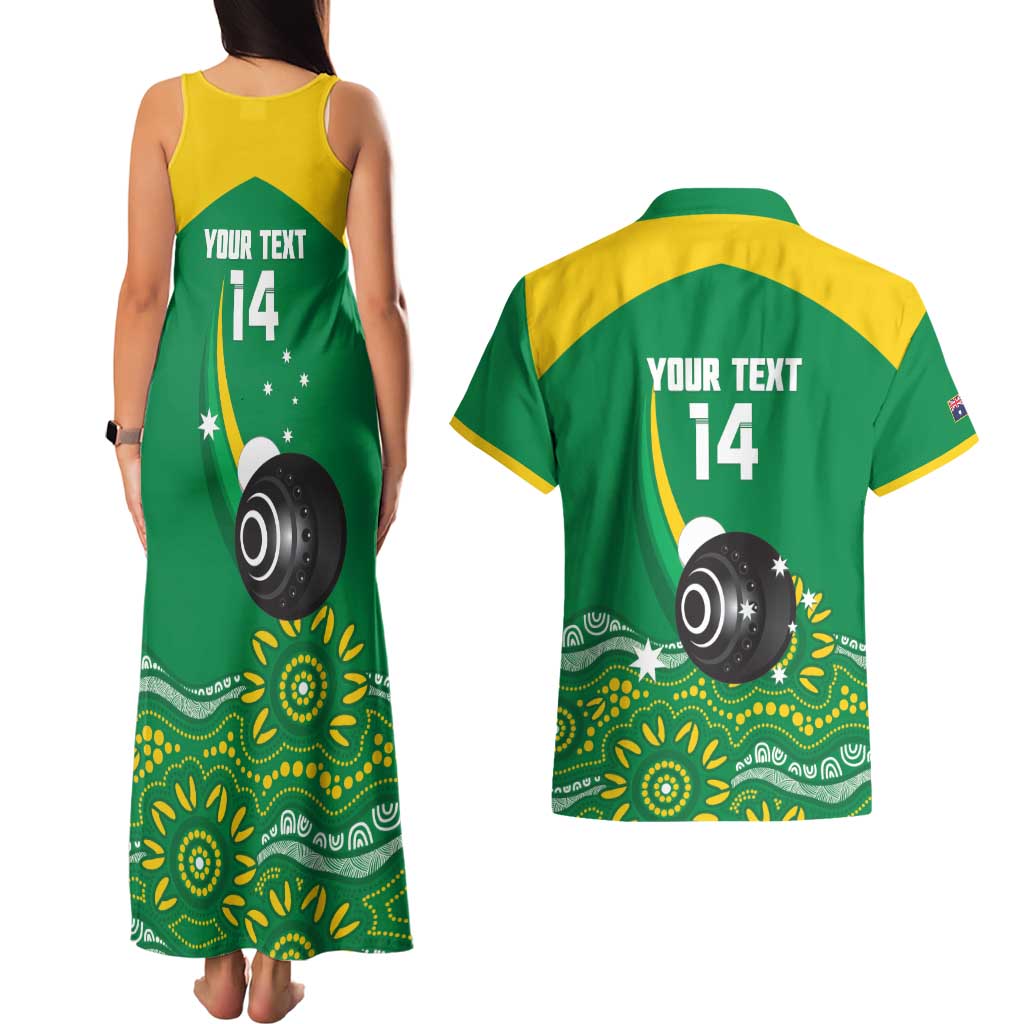 Custom Bowls Australia Couples Matching Tank Maxi Dress and Hawaiian Shirt Aussie Kangaroo Aboriginal Art - Aussie Hoodie