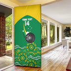 Custom Bowls Australia Door Cover Aussie Kangaroo Aboriginal Art - Aussie Hoodie